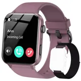 Smartwatch Damen mit Telefonfunktion Sprachassistent Schrittzähler Fitnessuhr – Bild 1