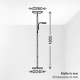 LED Stehlampe CCT Lesearm Dimmbar Wohnzimmer Büro Stehleuchte Leselampe – Bild 11