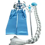 Karneval Kinder Eiskönigin Prinzessin Elsa Cosplay Kleid Party Mädchen Kostüme – Bild 15