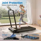 Laufband elektrisch Walking Pad LCD mit 8% Steigung für Zuhause Untertisch 130KG – Bild 8