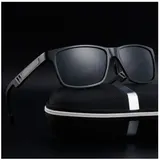Aluminium Herren HD Sonnenbrille Polarisiert Sport Carbon UV400 Verspiegelt Matt – Bild 1