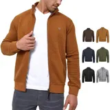 Indicode Herren Sweatjacke Bermie-Strickjacke Pullover Stehkragen Reißverschluss – Bild 7