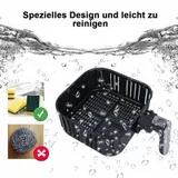 Fritteuse 1700W 5,5L Heißluftfritteuse Fettfrei Heißluft Ofen Grill  BBQ Pommes – Bild 9