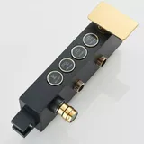 Edelstahl Duscharmatur Duschsystem Regendusche Duschset Handbrause Schwarz+Gold – Bild 11