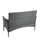Polyrattan Gartenbank Rattan Bank 2-Sitzer Sitzbank mit Sitzkissen Rattanmöbel – Bild 11
