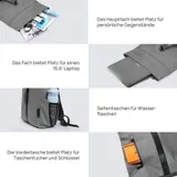 Rolltop Rucksack Wasserdicht Freizeitrucksack Schulrucksack Cityrucksack DHL – Bild 3