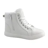 Neu Damen Stiefeletten Boots Weiß Gefüttert Freizeit Schuhe Winter Sneaker 73258 – Bild 2