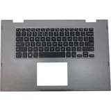Original Dell Inspiron 13 5368 5378 5568 Palmrest Tastatur Beleuchtet US | Grau – Bild 1