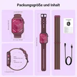 Smartwatch Damen mit Telefonfunktion Sprachassistent Schrittzähler Fitnessuhr – Bild 7