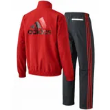 adidas Herren Trainingsanzug Jogginganzug Sportanzug Fußball Fitness rot-schwarz – Bild 3