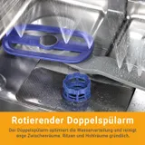 Spülmaschine 60cm Geschirrspüler LED Freistehend 7 Programme 14 Maßgedecke – Bild 3
