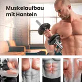Hop-Sport Gusseisen Kurzhanteln Set 30kg Hanteln Set Kurzhantel Hantelset 2x15kg – Bild 6