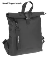 Rucksack klein Damen Handtaschenrucksack Damenrucksack Mila 4293 Schwarz + Etui – Bild 13