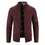 Herren Strickjacke Cardigan Pullover Sweatshirt Reißverschluss Winter Warm Jacke – Bild 10