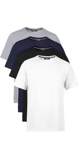 COMEOR T Shirt Herren Kurzarm Classic Baumwolle Sport Männer Rundhals – Bild 1