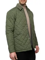 Indicode Herren Steppjacke INDram-Jacke Übergangsjacke Cordkragen Knopfleiste – Bild 4