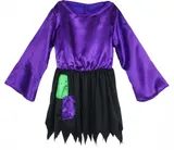 KINDER HEXENKOSTÜM / Halloween Karneval Mädchen Hexen Kleid Zauberin Kostüm Fest – Bild 1