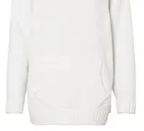Damen Pullover weiß Plüsch Kapuze Kängurutasche Long Style Gr. 36 - 54 neu 65506 – Bild 3