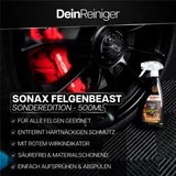 Felgenreiniger mit Bürste Sonax Felgenbeast 500ml Set Autopflege Alufelgen Auto – Bild 3