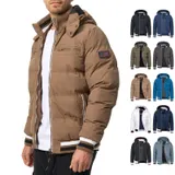 Indicode Herren Winterjacke Marlon-Jacke Steppjacke Kapuze Daunen Optik Männer – Bild 7