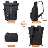 Herren Rucksack Damen Wasserdicht Freizeit Sport Arbeit Schulrucksack Daypack – Bild 5