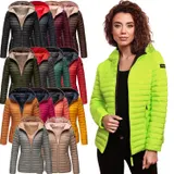 Marikoo Damen Stepp Jacke Steppjacke mit Kapuze gesteppt Übergangsjacke B857 NEU – Bild 8