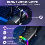 FIFINE XLR Streaming Mikrofon mit Arm USB Dynamisch Microphone Gaming PC Podcast – Bild 5