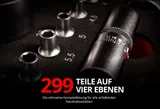 Werkzeugkoffer gefüllt mit Werkzeug Set 299 tlg. mit Trolleyfunktion mit Rollen – Bild 5