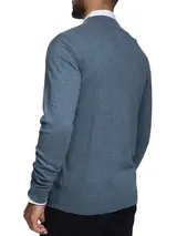 Indicode Herren Strickjacke Lau-Feinstrick Pulli Zip Pullover Männer Baumwolle – Bild 2