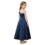 Mädchen Festlich Kleid Elegante Hochzeitskleid EIN-Schulter Blumenmädchenkleider – Bild 10