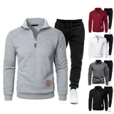 Trainingsanzug Set Herren Jogging Sportanzug Sweatshirt Jogginghose Langarm Suit – Bild 7