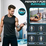 RE:SPORT® 2er Hanteln Set Stahl Hantel Kurzhantel Fitness Kurzhanteln Hantelset – Bild 6