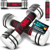 RE:SPORT® 2er Hanteln Set Stahl Hantel Kurzhantel Fitness Kurzhanteln Hantelset – Bild 1