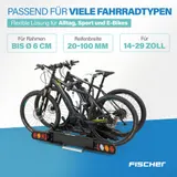 Kupplungs-Fahrradträger FISCHER ProlineEvo Heckträger für 3 Fahrräder faltbar – Bild 3