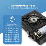 ZMC Campingkocher 1-Flammig Outdoor Camping Gas Kocher Herd + 8x Gaskartuschen – Bild 8