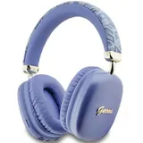 Guess Bluetooth 5.3 Wireless Headset On-Ear G-CUBE Metallic Script Logo purple – Bild 1