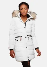 Navahoo PAULA Damen Winter Jacke Steppjacke Mantel Parka Kapuze Warm Gefüttert  – Bild 2