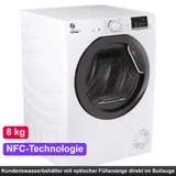Hoover Wärmepumpentrockner 8kg  AquaVision NFC Schontrockner Frontlader Weiß – Bild 1