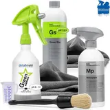 Motorwäsche Set Koch Chemie Motorplast Green Star Pinsel Flasche Tücher Becher – Bild 1