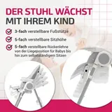 Kinderhochstuhl klappbar Babystuhl Kinderstuhl Babyhochstuhl ab Geburt mit Tisch – Bild 7