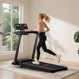 10% Laufband Klappbar elektrisch Walking Pad LCD mit Steigung Neigung 12km/h – Bild 18