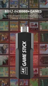 Retro Videospielkonsole 30000+ 4K HD TV Spiel Stick inkl.2X Wireless Controller – Bild 7