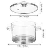 Transparenter Glastopf Mit Deckel Und Doppelgriff Hitzebeständig Für Babynahrung – Bild 10