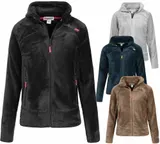 Geographical Norway Damen Teddy Fleece Jacke Sweater  Übergangsjacke Frühling – Bild 4