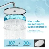 Edelstahl Höhenverstellbares Duschset, Duschsystem Regendusche mit Handbrause – Bild 6
