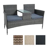 Polyrattan Gartenbank Bank Rattan Sitzbank 2-Sitzer Gartenmöbel Balkonmöbel – Bild 13