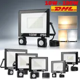 LED Strahler Außen Fluter 10W-100W mit Bewegungsmelder Scheinwerfer Garten Lampe – Bild 15