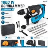 Bohrhammer Meißelhammer Schlagbohrer Schlagbohrmaschine SDS+ 1800W BITUXX – Bild 2