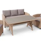Gartenmöbel Set GENOVA Gartensitzgruppe aus Polyrattan – Bild 6