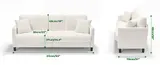 3-Sitzer Sofa mit Schlaffunktion, 211cm / 221cm / 256cm / 275cm Länge Couch – Bild 1